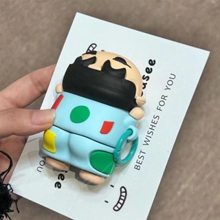 【與inside裡】卡通可愛睡衣蠟筆小新適用AirPodsPro保護套Pro2矽膠3代蘋果藍芽無線耳機盒AirPods