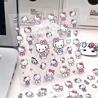 2025新品貼紙 🎇臺出熱銷【8566人好評】小紅書同款可愛kitty貓透明貼紙ins高顏值卡通學生防水手賬筆桿貼