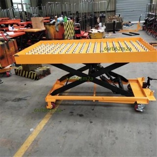 移動腳踩電動液壓滾珠 牛眼萬向球升降平臺車 升降機 升降臺（廠商直發,諮詢運）