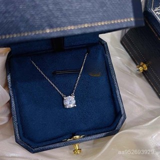 💎金福源珠寶💎S925鍍銀皓石項鏈女輕奢小眾ins氣質高階感吊墜鎖骨鏈送女友禮物純銀吊墜純銀項鍊 純銀串珠 銀飾 銀