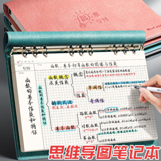 臺灣熱賣🔥A4超大方形 活頁 筆記本 ins高顔值 上翻 可拆卸手賬本 活頁 本學生本子