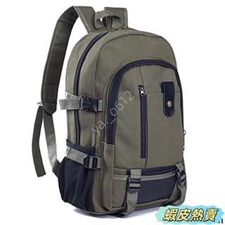 🔥蝦皮熱賣🔥雙肩包 書包 耐磨帆布大容量雙肩包旅行揹包時尚潮男女中大學生書包