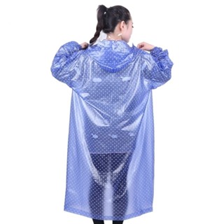 韓版家居男女潮流雨衣成人徒步旅遊加厚防水雨衣長款透明風衣便攜 海鷗
