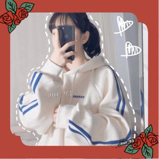 臺灣出貨💥免運衛衣女 韓版學院風 連帽刷毛大學t 學生寬松百搭上衣 女生衣著 長袖上衣 帽T_aur_93