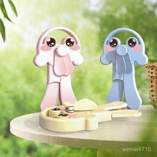 💕限時免運💕【靜音涼爽伴】手搖小風扇卡通高顔值水母手壓迷你小風扇幼兒園小學生六一禮品