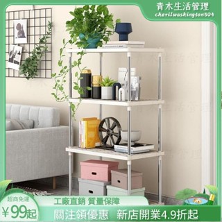 臺灣出貨🌲簡易置物架廚房落地層架桌麵收納儲物架客廳浴室衛生間多層整理架