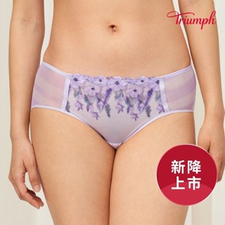 黛安芬-設計師聯名系列 Triumph x Shuting 限量 中腰平口內褲 M-EL 花漾紫｜87-2378 M9