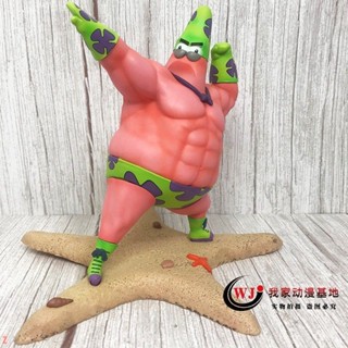 治癒系萌物神奇寶貝GO肌猛男show泳裝派大星皮卡丘手辦gk模型擺情節