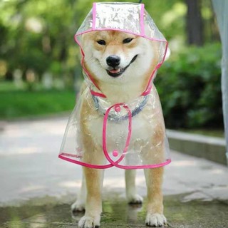 狗狗雨衣防水寵物衣服大中型犬薩摩耶金毛小型犬泰迪比熊透明雨衣 寵物衣服 寵物外出用品 狗狗雨衣 寵物外出雨衣 小型犬雨衣