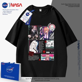 新款臺灣出貨 NASA官方正品動漫聯名電鋸短袖帕瓦周邊T恤鏈鋸上衣服二次元 動漫周邊 潮牌衣服 動漫短袖