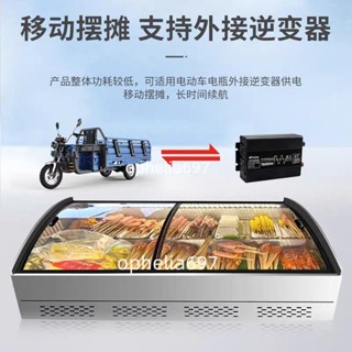 🔥【可開統編】🔥階梯冰臺冷藏保鮮點菜展示櫃冷凍冰櫃燒烤臺式擺攤三輪車炸串商用不含運