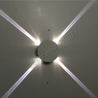 LED十字星光壁燈 圓形方形創意燈 四面出光射線燈 KTV酒吧會所背景燈 走廊壁燈