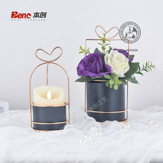 🧧婚慶道具🧧北歐創意花瓶模擬多肉植物盆栽室內模擬假花卉微景觀桌麵裝飾擺件