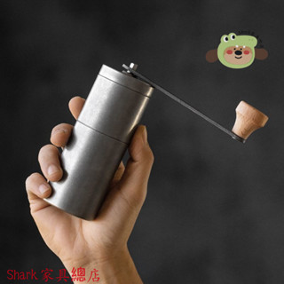 Shark傢俱/小型鋼芯磨豆機咖啡豆研磨器手動複古磨豆磨粉器不銹鋼手搖可調節