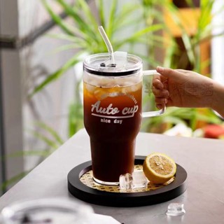 保溫杯 保冰杯 咖啡隨行杯 咖啡保溫杯 冰霸杯 吸管杯 夏季冰霸杯大容量水杯高顏值咖啡杯耐高溫玻璃杯便攜式車載杯子