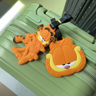 逗豬客製化 【行李吊牌】PVC 加菲貓行李牌 吊牌 登機牌 便攜式 託運掛架 旅行行李箱防丟標識牌 訂製