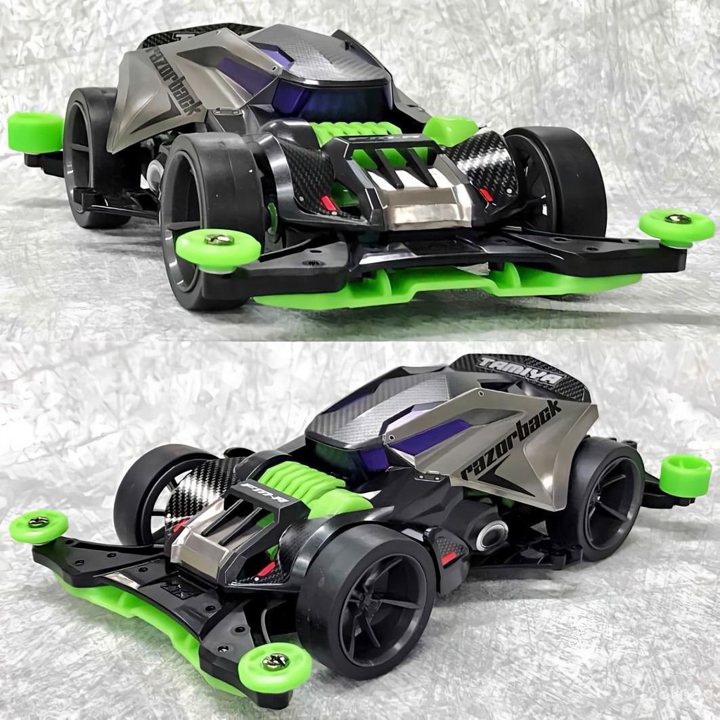 蝦皮最低價【1337人好評】星達四䮠兄弟剃刀背刺野豬FM-A組裝迷你四䮠車競速模型玩具賽車