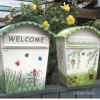 信箱 意見箱 郵件箱 郵箱 郵筒 復古 家用信報箱 戶外 信件箱 複古創意信箱 意見箱 投訴箱 報箱 牛奶箱大號田園信箱