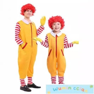 外貿套裝麥噹勞叔叔Cos服化裝舞會cospla小醜角色迎賓服裝