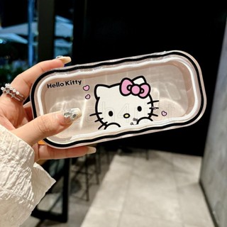 『臺灣出貨』高顏值可愛高級凱蒂貓透明防摔眼鏡盒女墨鏡大學生近視眼鏡收納盒 卡通周邊 爆款熱銷禮物
