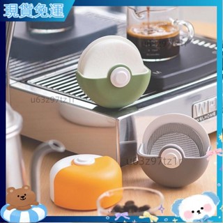 新品熱銷 摩卡壺圓形濾紙收納盒意式咖啡機手柄濾紙壁掛架粉碗分水網儲物盒 0ZMA