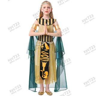 萬聖節兒童服裝cosplay埃及法老豔後Cleopatra舞臺話劇錶演舞蹈服 HC39