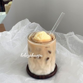 心頭好ins簡約咖啡玻璃杯透明玻璃家用水杯耐熱咖啡杯拿鐵杯牛奶飲料