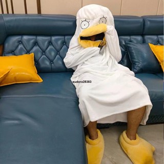 CP 聖誕節衣服 鴨子睡衣 伊莉莎白 法蘭絨睡衣 鴨鴨睡衣 卡通睡衣 鴨子裝 鴨子衣服 萬聖節服裝 冬天睡衣