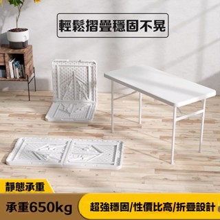折疊桌子戶外夜市擺地攤便攜式長條桌簡易長方形吃飯家用小餐桌椅可移動書桌 折疊電腦桌筆電桌 折疊桌 辦公桌 工作桌 折疊桌