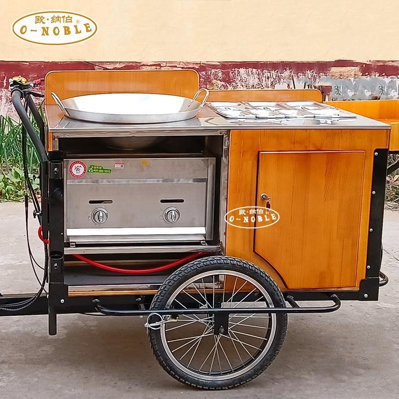 【這款是定制產品 標價為定金】歐納伯網紅擺攤車倒騎三輪車商用美食小吃夜市擺攤倒騎驢可電動