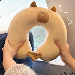 大促銷五 U型枕頭 脖枕 旅行枕卡比巴拉記憶棉卡通飛機護頸脖子午休便攜學生頸椎旅行頭枕