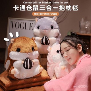 【臺灣出貨】5.24 午休枕頭 趴睡枕 可愛暖手抱枕被子兩用女生男生款睡覺汽車上二閤一午睡毯子辦公室 可愛貓咪 涼感抱枕