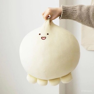 💕豬豬優選💕可愛軟萌章魚丸子團子可愛髮酵麵團女生治癒睡覺抱枕靠墊沙髮臥室