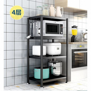 【創美】廚房置物架落地多層微波爐架廚房用品收納多功能加厚烤箱儲物架子