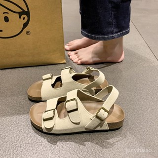 勃肯涼鞋女外穿新款夏季防滑孕𡠹寬腳厚底沙灘馬涼拖鞋 寬頻厚底涼鞋 涼拖鞋 夏天涼鞋0528 ZQ6U