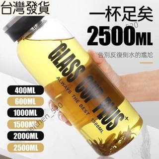 水壺 玻璃水杯💕大容量玻璃杯水瓶男戶外旅行杯子耐熱泡茶杯帶蓋過濾便攜水杯水壺