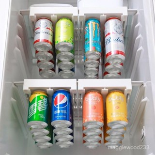 挑戰最低冰箱易拉罐飲料收納架懸掛式聽裝啤酒可樂雙排整理掛架廚房置物架