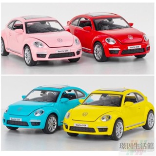 臺灣熱賣 福斯模型車 1:32 大眾 甲殼蟲模型車 Volkswagen gsr 聲光迴力車 合金車 汽車模型 兒童玩具