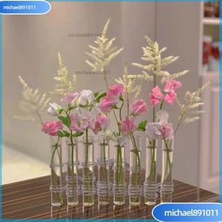 🌸臺灣熱銷 試管花瓶ins風高顔值玻璃網紅擺件鮮花水培花器組閤插花瓶裝飾品