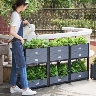 6.6🍀🍀種菜盆大花盆種植箱室外樓頂家庭陽臺塑膠戶外庭院種植箱加厚