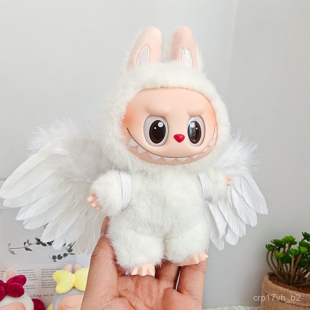 【現 🔥 貨】僅衣服📣一二代labubu娃衣心動馬卡龍搪膠公仔坐坐派對黑白天使羽毛翅膀 31N7