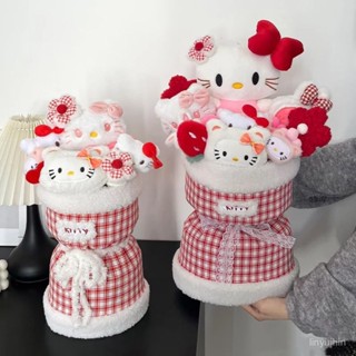 【免運】創意HelloKitty貓毛絨玩偶卡通花束可愛少女心生日禮物送女友閨蜜 G2F0