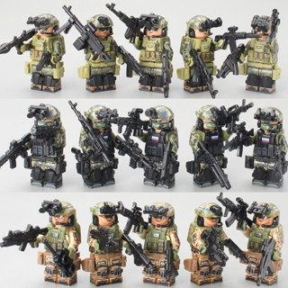 相容樂高俄軍第三方美軍三角洲特種小人仔AK武器積木兒童益智玩具