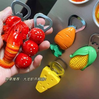 開瓶器磁貼衕款酒瓶創意趣味卡通啤酒起子冰箱磁貼裝飾