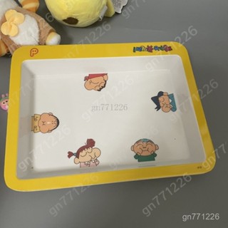 蠟筆小新密胺碗盤🥣 小xin係列可愛萌萌餐盤 水果沙拉零食盤 兒童A5密胺材質 外貿尾單 防摔卡通碗盤 小新密胺碗