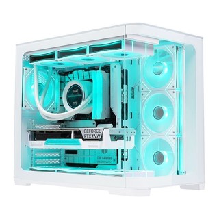 SAMA/先馬 軌跡 臺式海景房機殻/ATX主闆/360水冷/曲麵玻璃魚缸