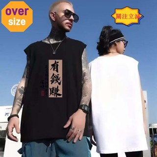 【臺灣出貨】M-8XL 胖哥時尚大尺碼背心男 潮流ins無袖T恤 薄款運動背心 男生籃球上衣
