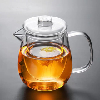 【奇品軒】 玻璃茶壺耐熱 露營茶壺 高顏值水壺 玻璃泡茶 玻璃茶海 煮茶壺 泡茶水壺 玻璃泡茶壺 玻璃茶器