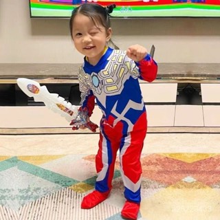 【臺灣-出貨】💖奧特曼套裝 萬聖節兒童奧特曼衣服小男孩幼兒園角色扮演服裝連體賽羅迪迦整套 WLBB