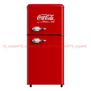 可口可樂美式復古小冰箱家用小型一級能效辦公室冷藏冷凍電冰箱